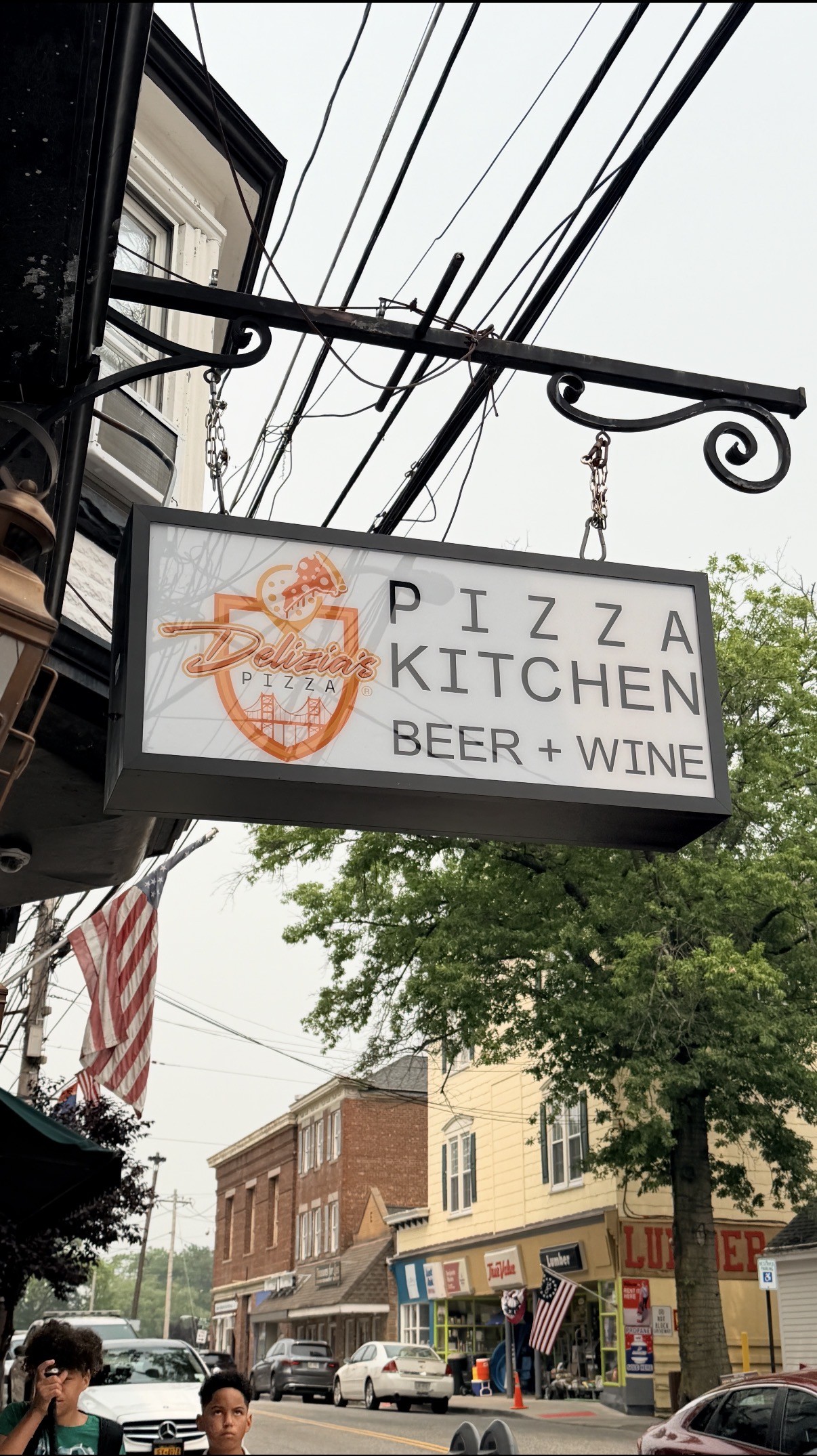 Delizia's Pizza storefront in Highland Falls, New York